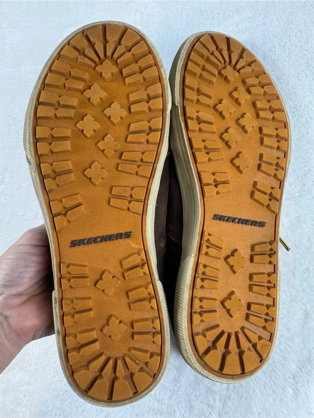 Skechers Men's Size 11 Brown Leather Lace Up Casual Shoes